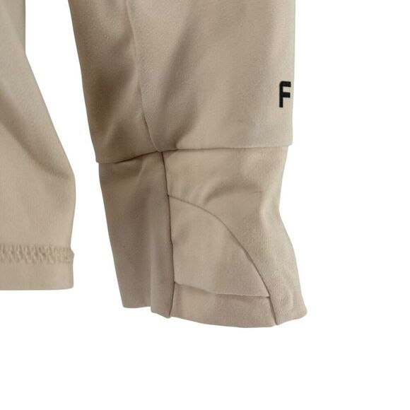 Fabletics Trinity Performance Jacket L Sand Dune Cream Full Zip Athletic Running - Picture 3 of 10